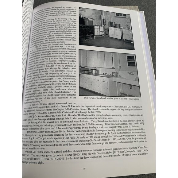 Trinity Evangelical Congregational Church Book 1872-2022 - Picture 4 of 5